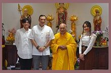 Click to see pictures of our Buddhist Wedding